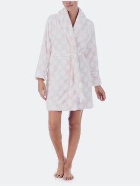 NWT Kate Spade Plush Polka Dot Robe, Medium